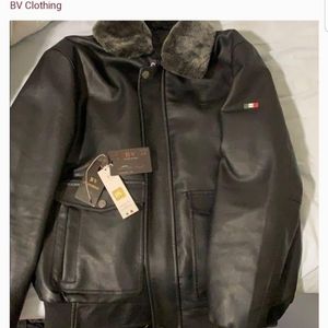 Mens Italian leather jacket